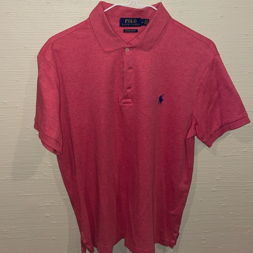 Men’s Medium Custom Slim Fit Dress Collar Polo